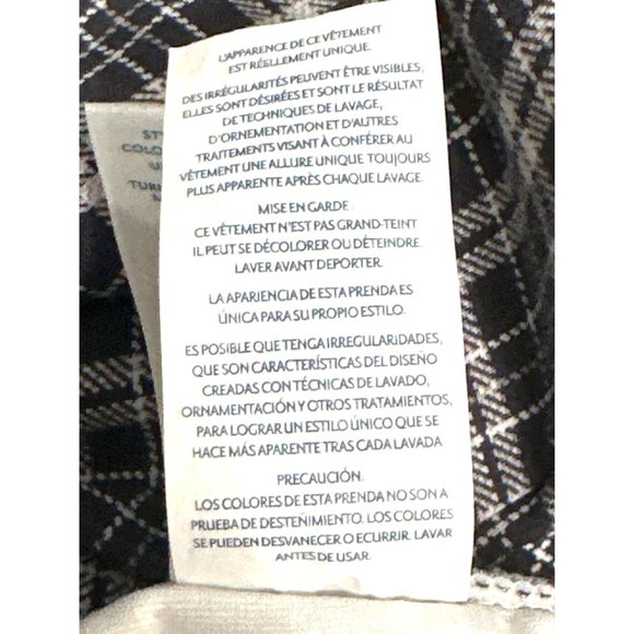 Seven7 Super Comfy Versatile Plaid Navy White Pull On Leggings Soft Stretch XLEG - Picture 8 of 10